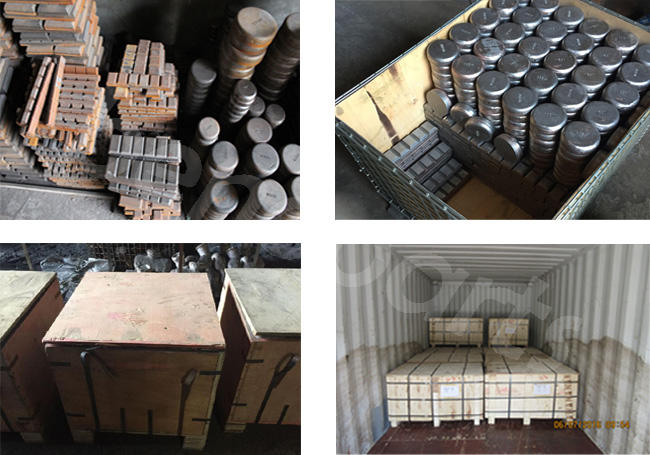 Bot&otilde;es de desgaste Wb60 Domite Wear Parte Wear Plate