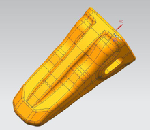 Dente de balde KH23EX Komatsu PC240