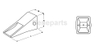 1U3452 CAT J FAMÍLIA J450 DEDOS BUCHING 225 235 988