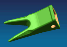 Dentes E330 E345 988 988F da cubeta da família J460 de 9W8452WTL CAT J